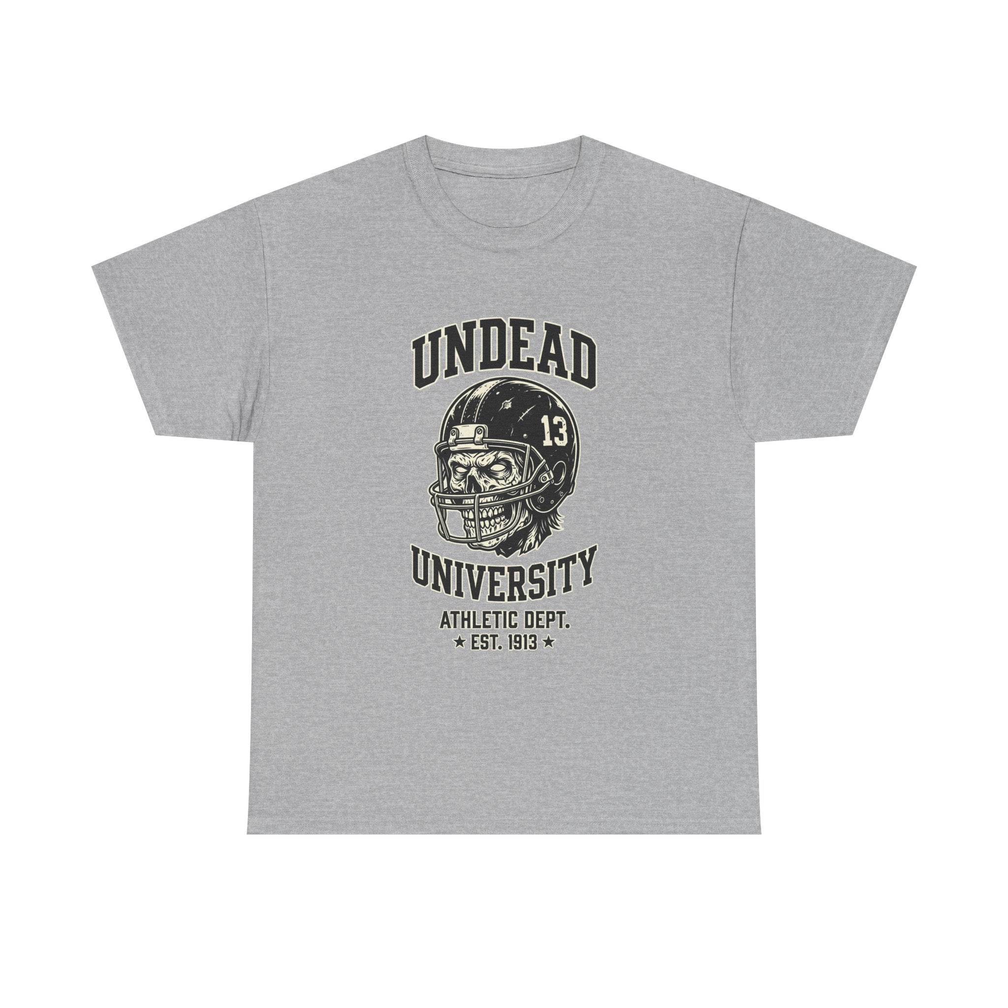 Undead University Football T-Shirt — Gothic Football Vintage College Tee