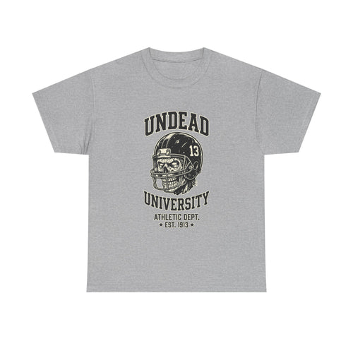 Undead University Football T-Shirt — Gothic Football Vintage College Tee