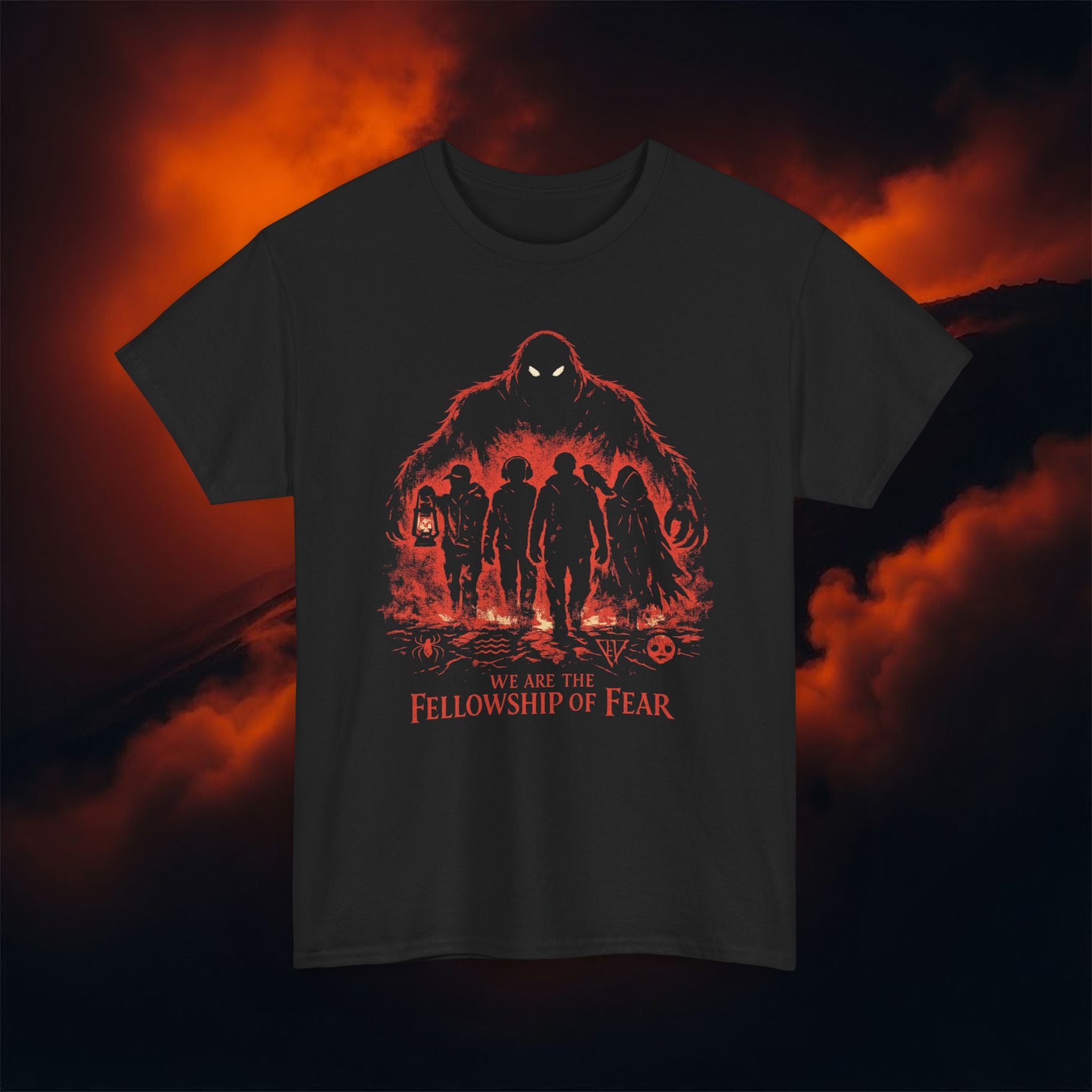 The "We Are the Fellowship of Fear" T‑Shirt – Horror Unity Graphic Shirt for Fear Survivors