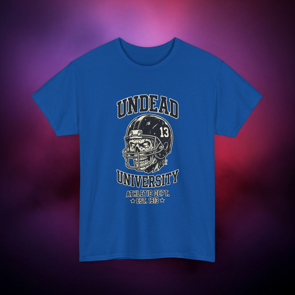 Undead University Football T-Shirt — Gothic Football Vintage College Tee