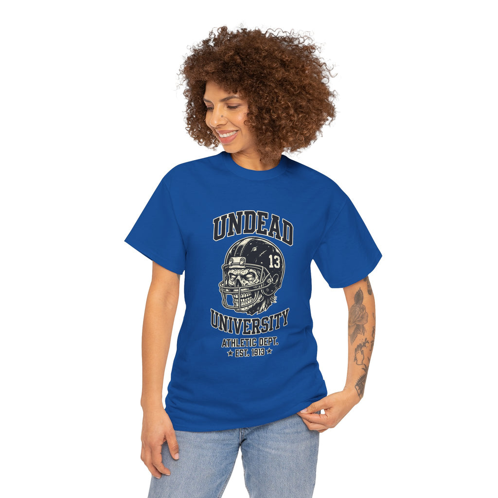 Undead University Football T-Shirt — Gothic Football Vintage College Tee