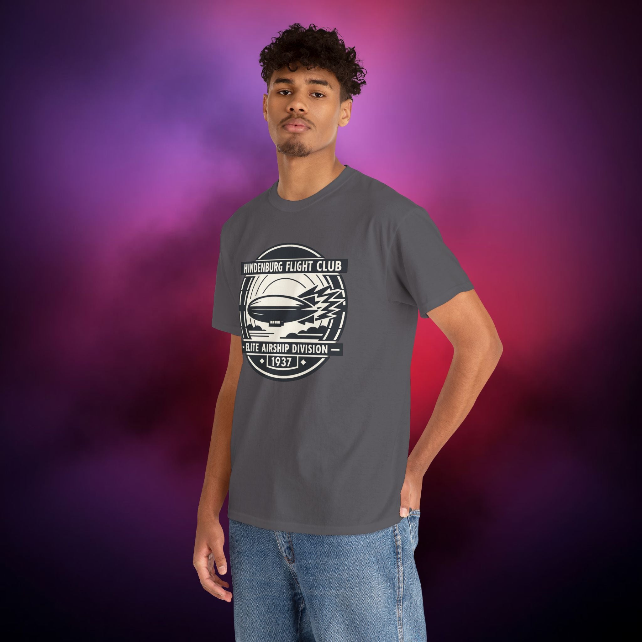 Hindenburg Flight Club T-Shirt – Vintage Airship 1937 Graphic Tee | Zeppelin Disaster Retro Shirt | Aviation History Horror Tee