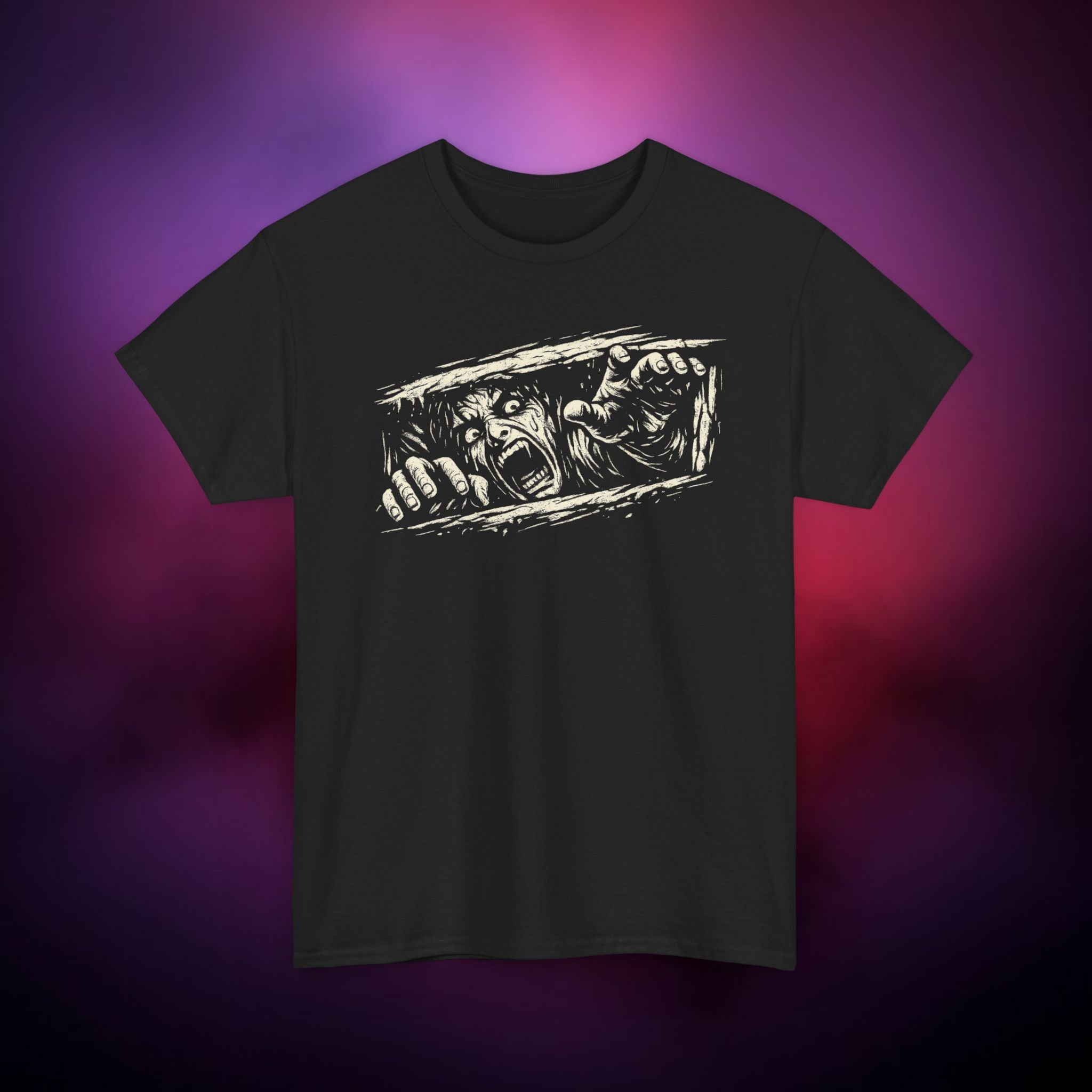 Claustrophobia T-Shirt — Trapped in negative space Graphic Tee