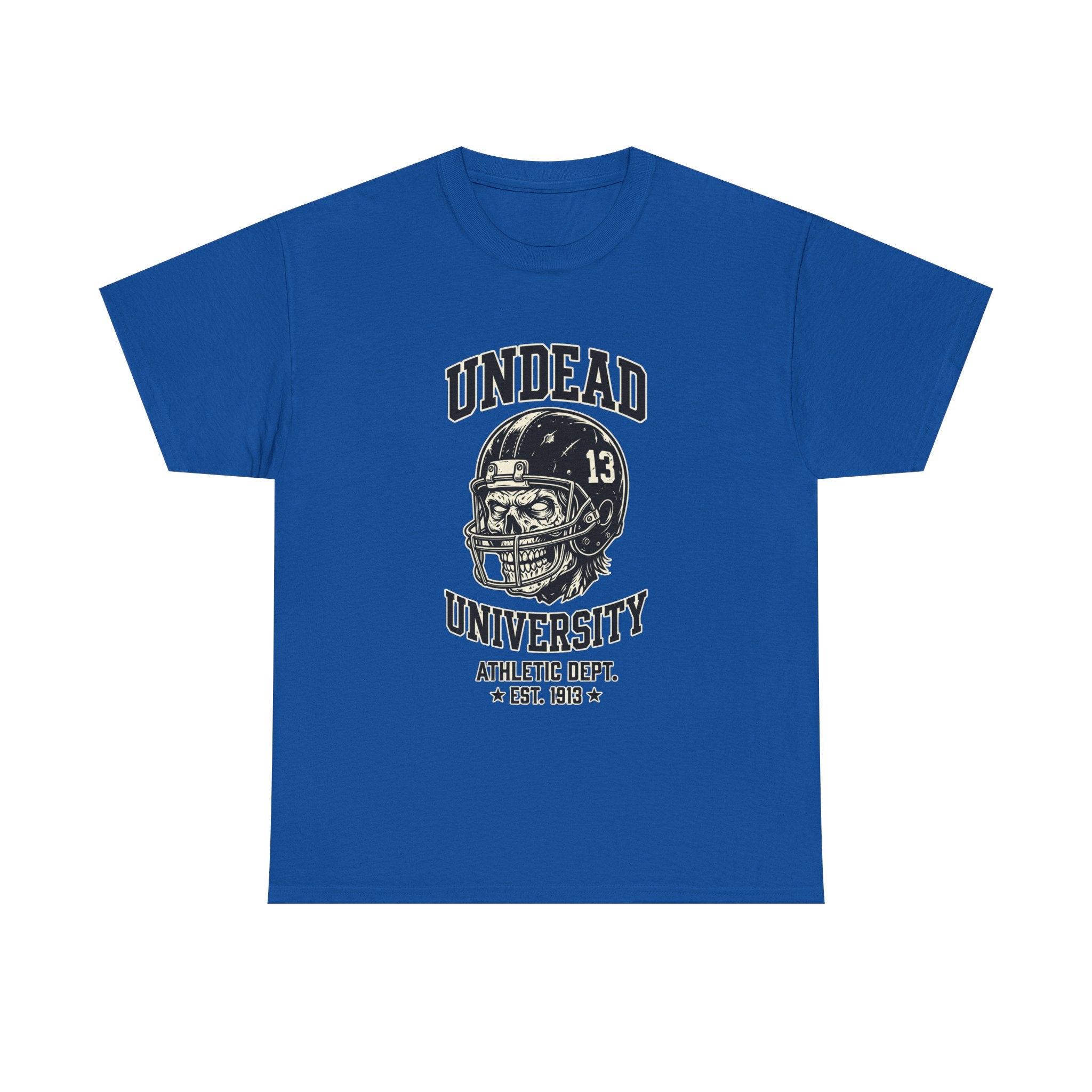 Undead University Football T-Shirt — Gothic Football Vintage College Tee