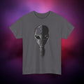 Alien Face Split T-Shirt – UFO Extraterrestrial Graphic Tee | Glitch Horror Sci-Fi Shirt | Dark Aesthetic ET Head Tee
