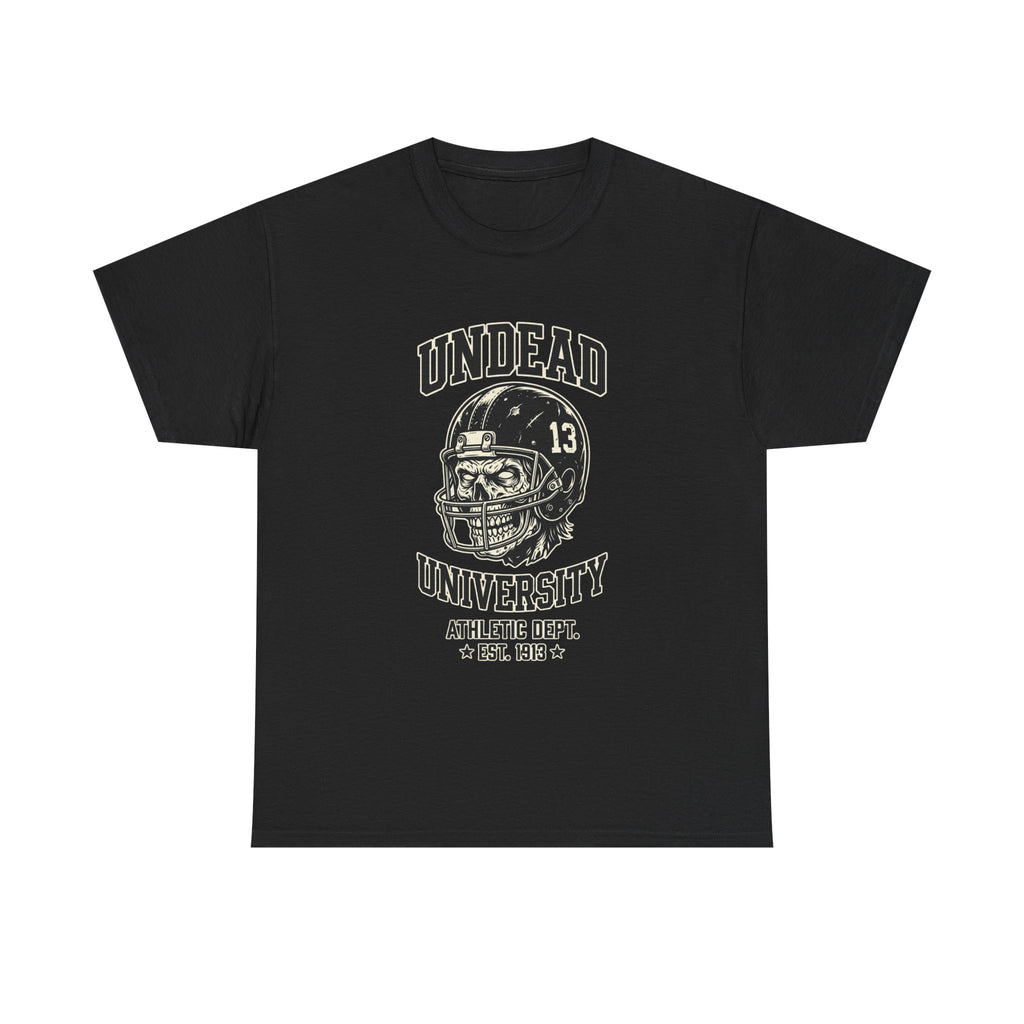 Undead University Football T-Shirt — Gothic Football Vintage College Tee