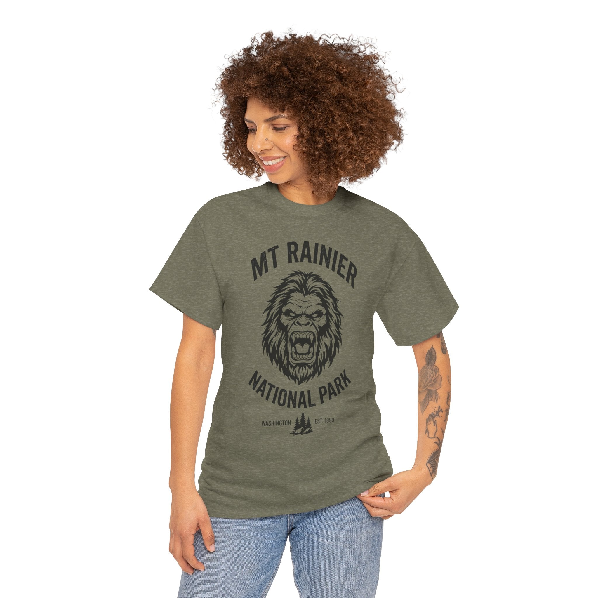 Bigfoot Graphic Tee - Vintage Sasquatch Nature Shirt