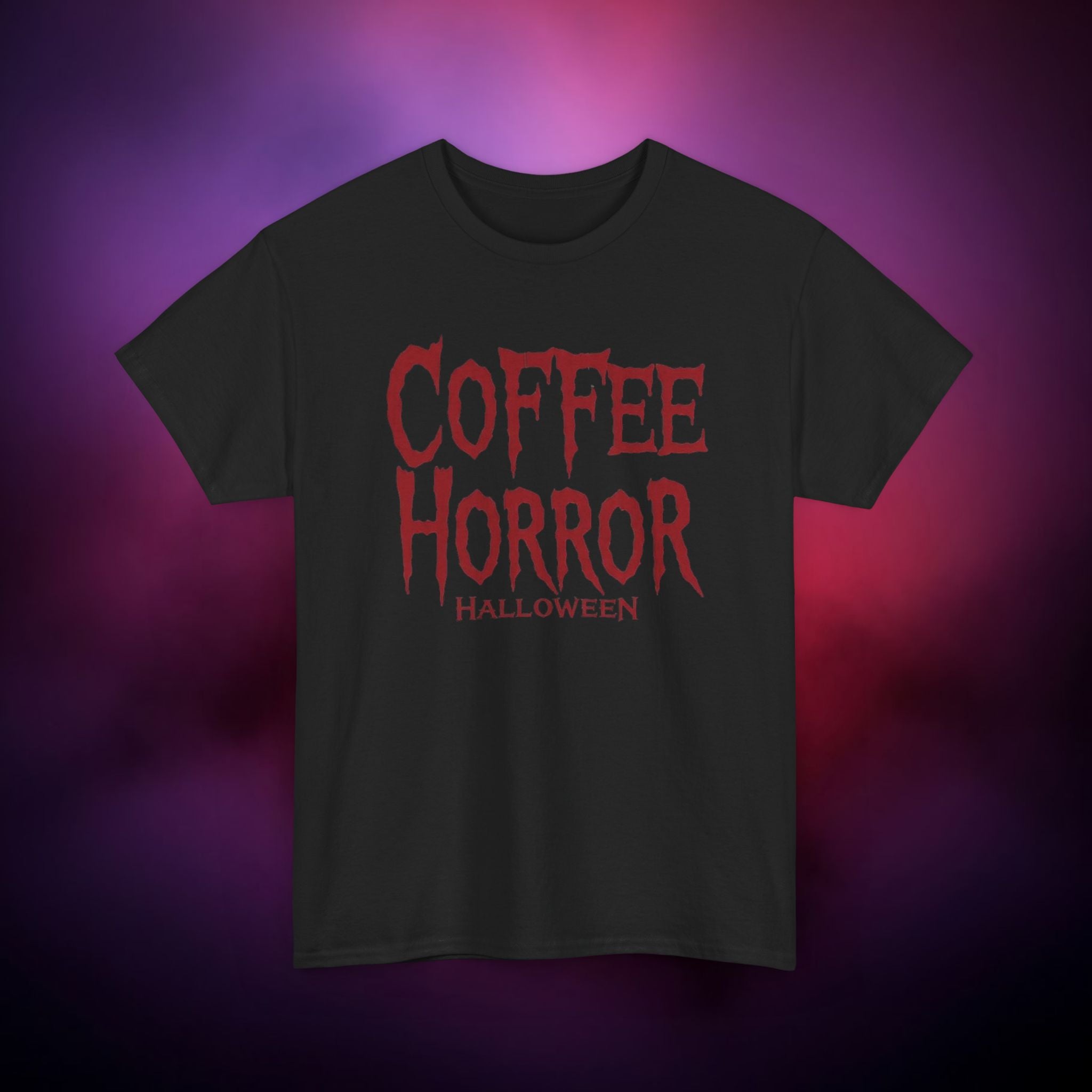 Coffee Horror Halloween T‑Shirt – Horror Coffee Lover Graphic Tee