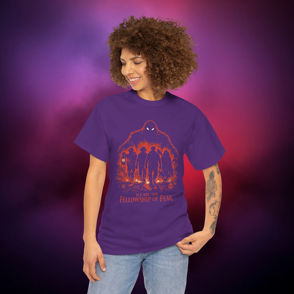 The "We Are the Fellowship of Fear" T‑Shirt – Horror Unity Graphic Shirt for Fear Survivors