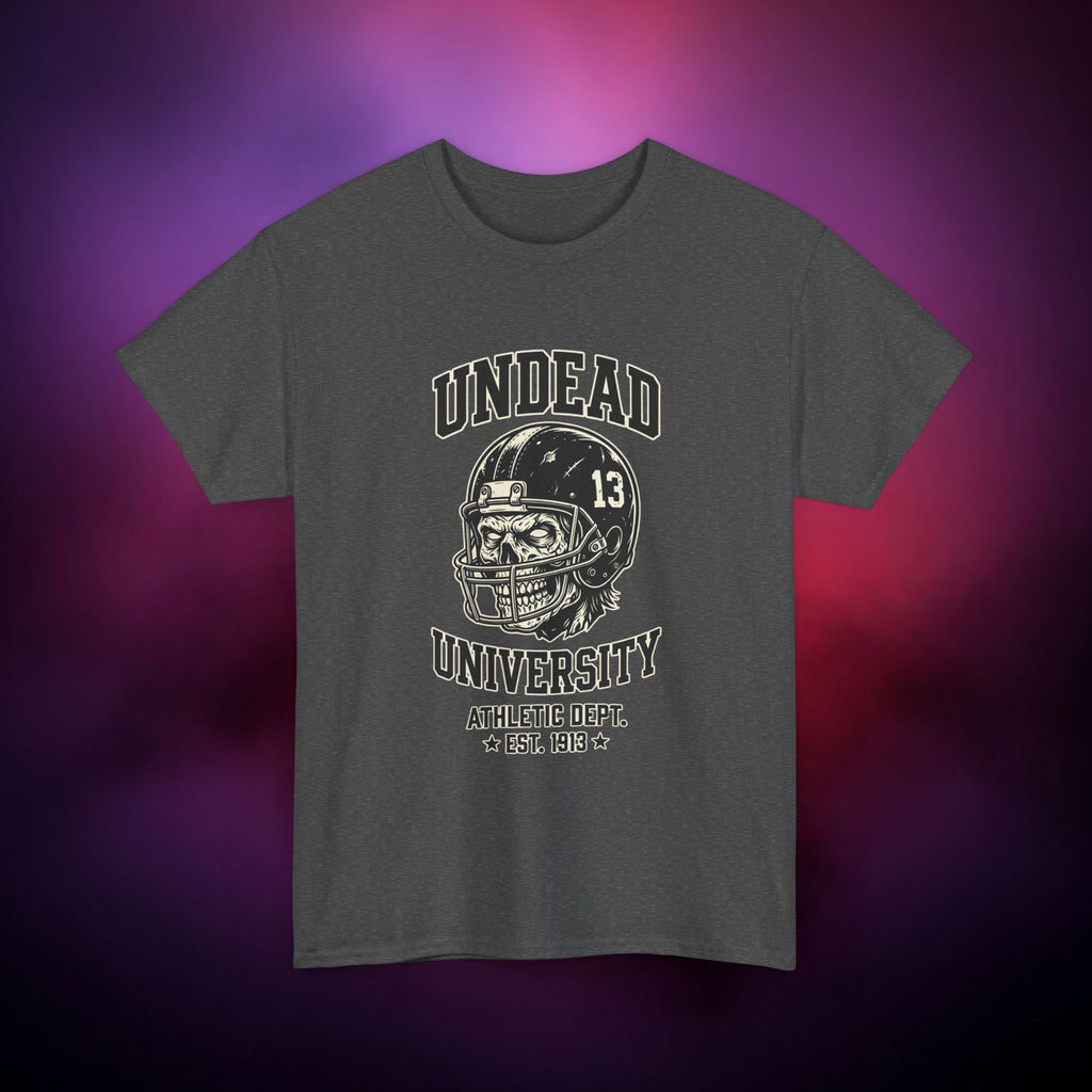 Undead University Football T-Shirt — Gothic Football Vintage College Tee
