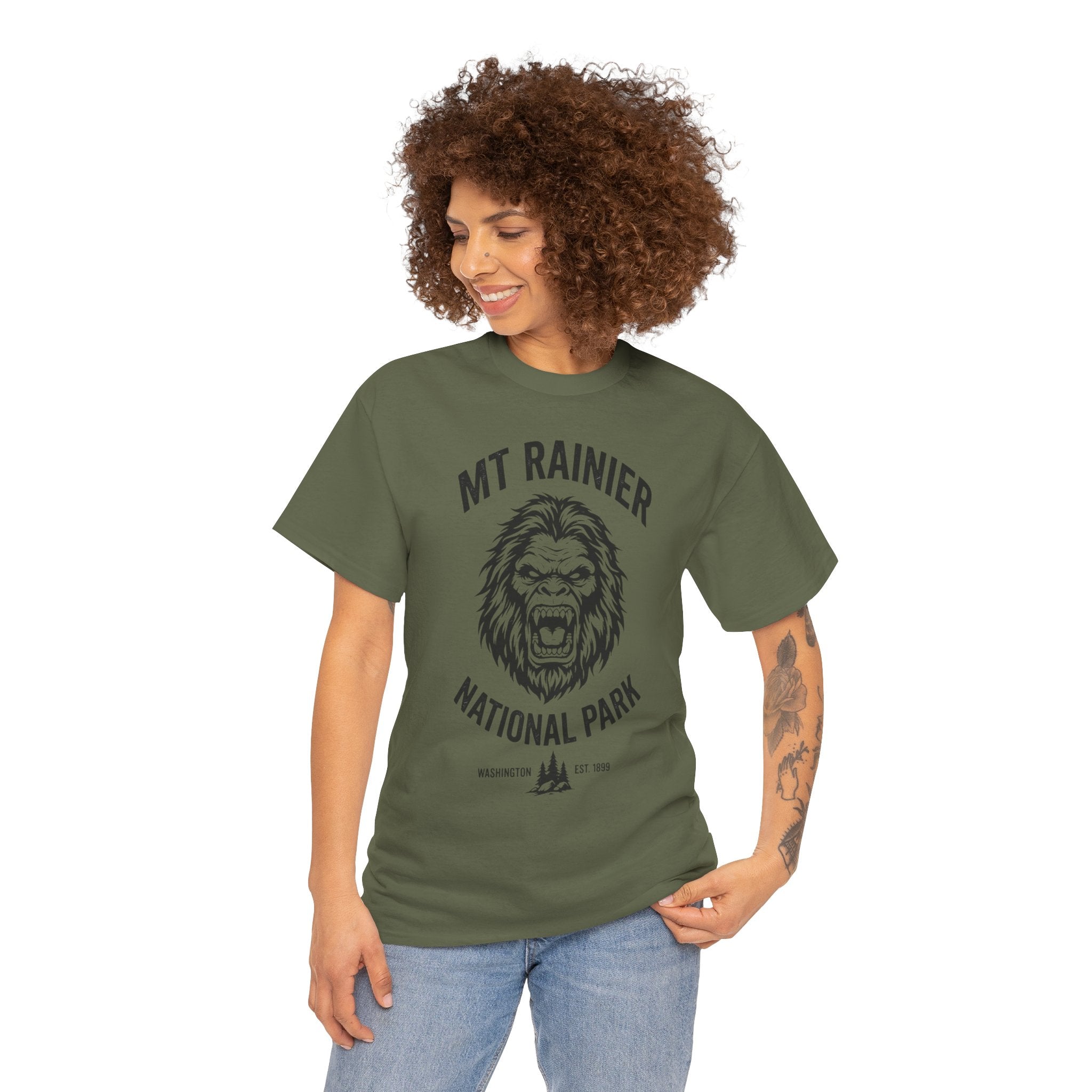 Bigfoot Graphic Tee - Vintage Sasquatch Nature Shirt