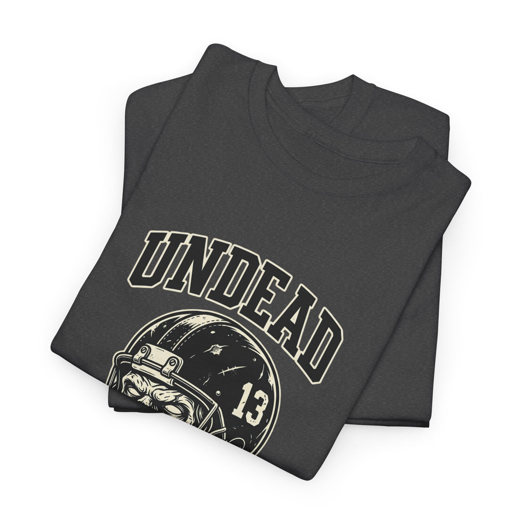 Undead University Football T-Shirt — Gothic Football Vintage College Tee