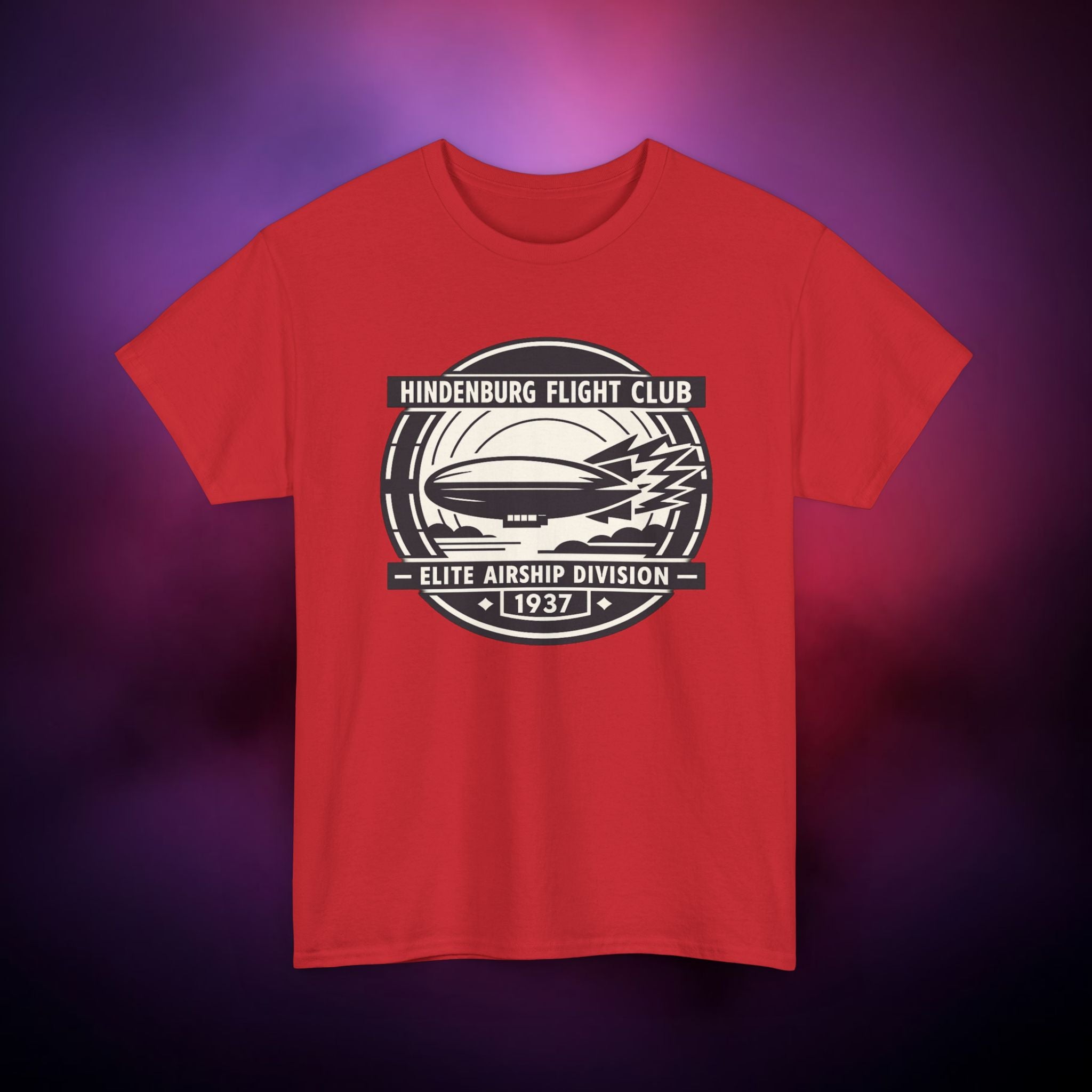 Hindenburg Flight Club T-Shirt – Vintage Airship 1937 Graphic Tee | Zeppelin Disaster Retro Shirt | Aviation History Horror Tee