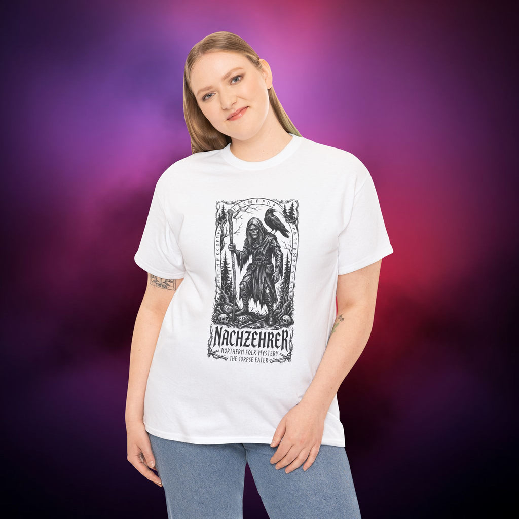 Nachzehrer Horror T‑Shirt – German Folk Undead | Medieval Night Eater Myth