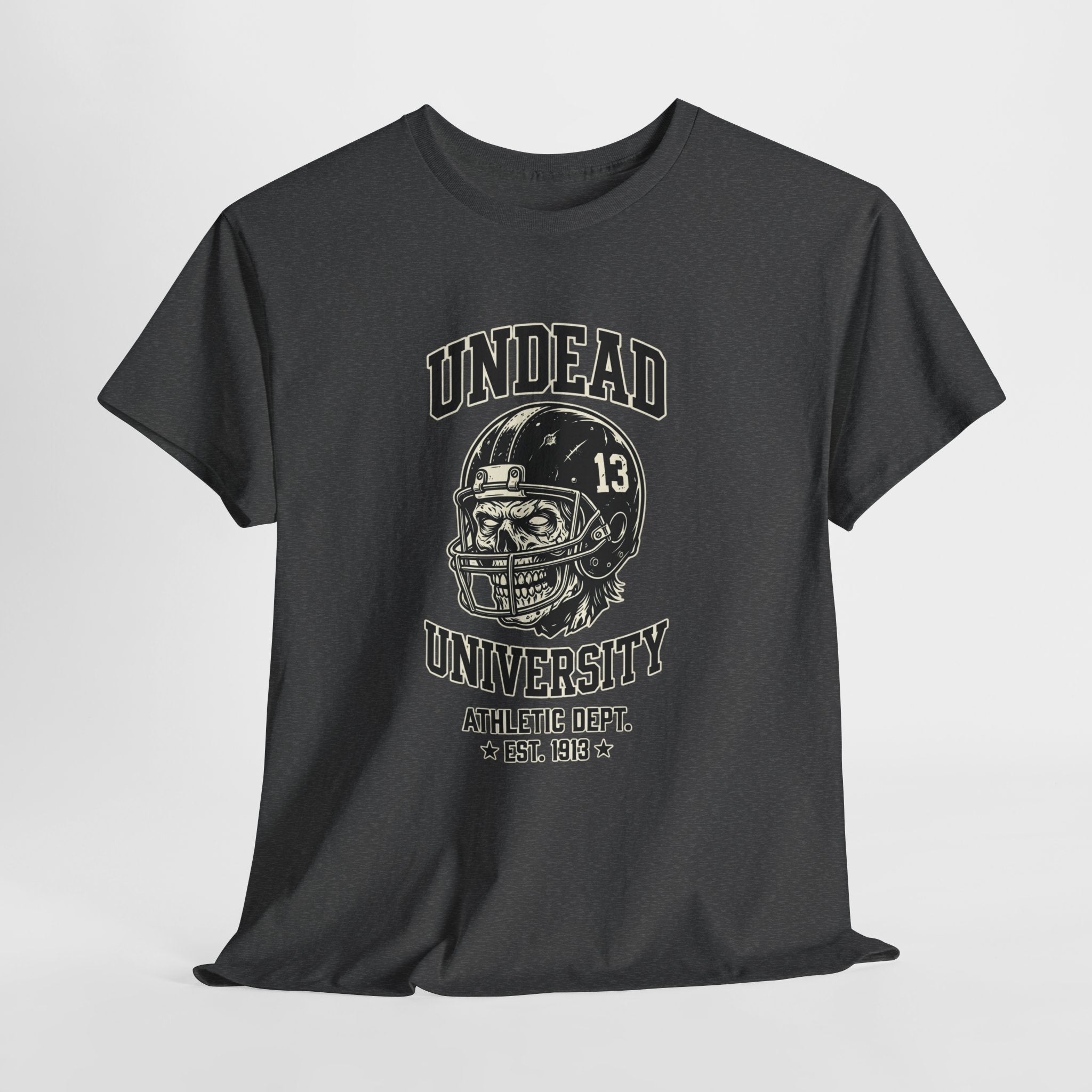 Undead University Football T-Shirt — Gothic Football Vintage College Tee