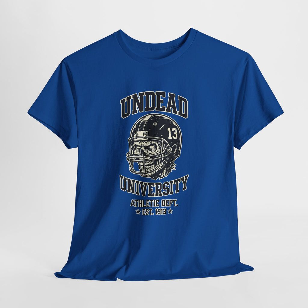 Undead University Football T-Shirt — Gothic Football Vintage College Tee