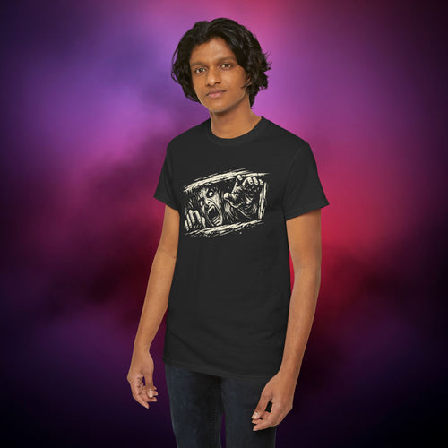 Claustrophobia T-Shirt — Trapped in negative space Graphic Tee