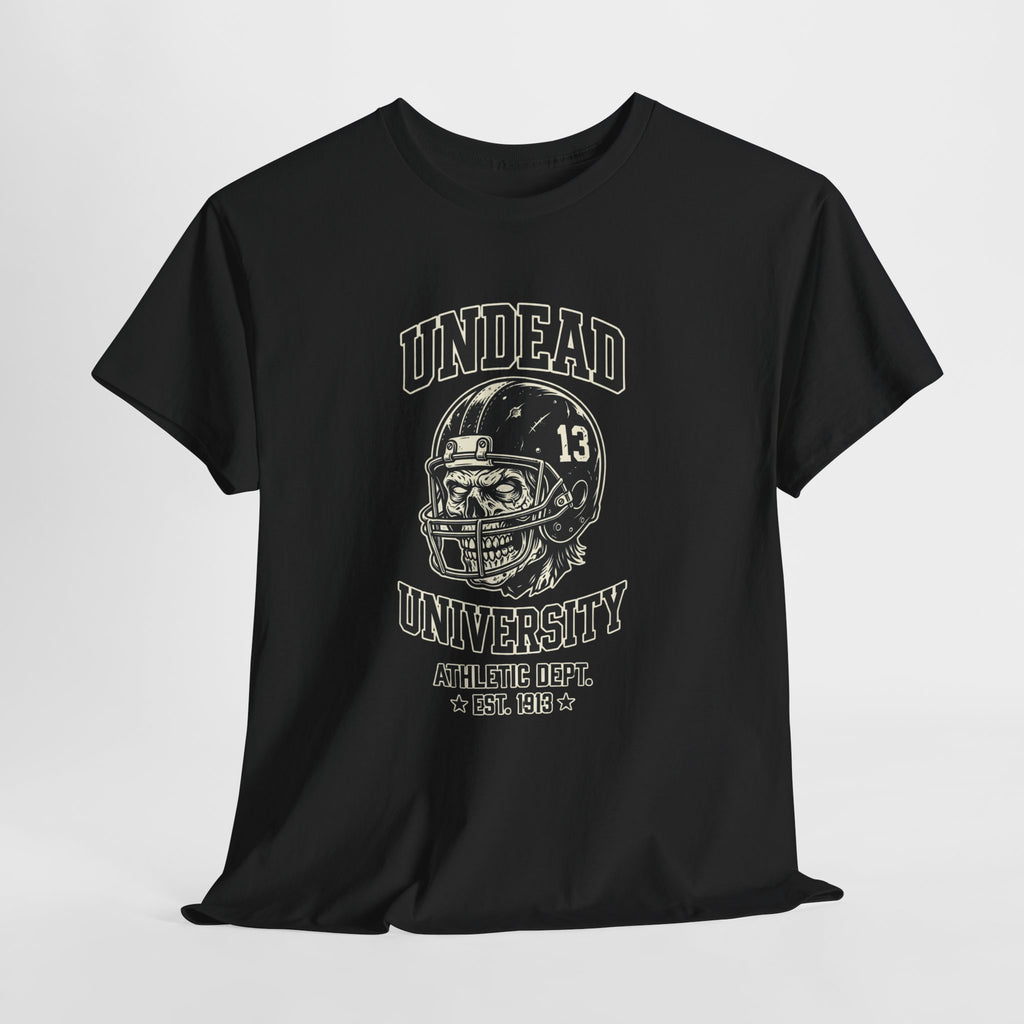Undead University Football T-Shirt — Gothic Football Vintage College Tee