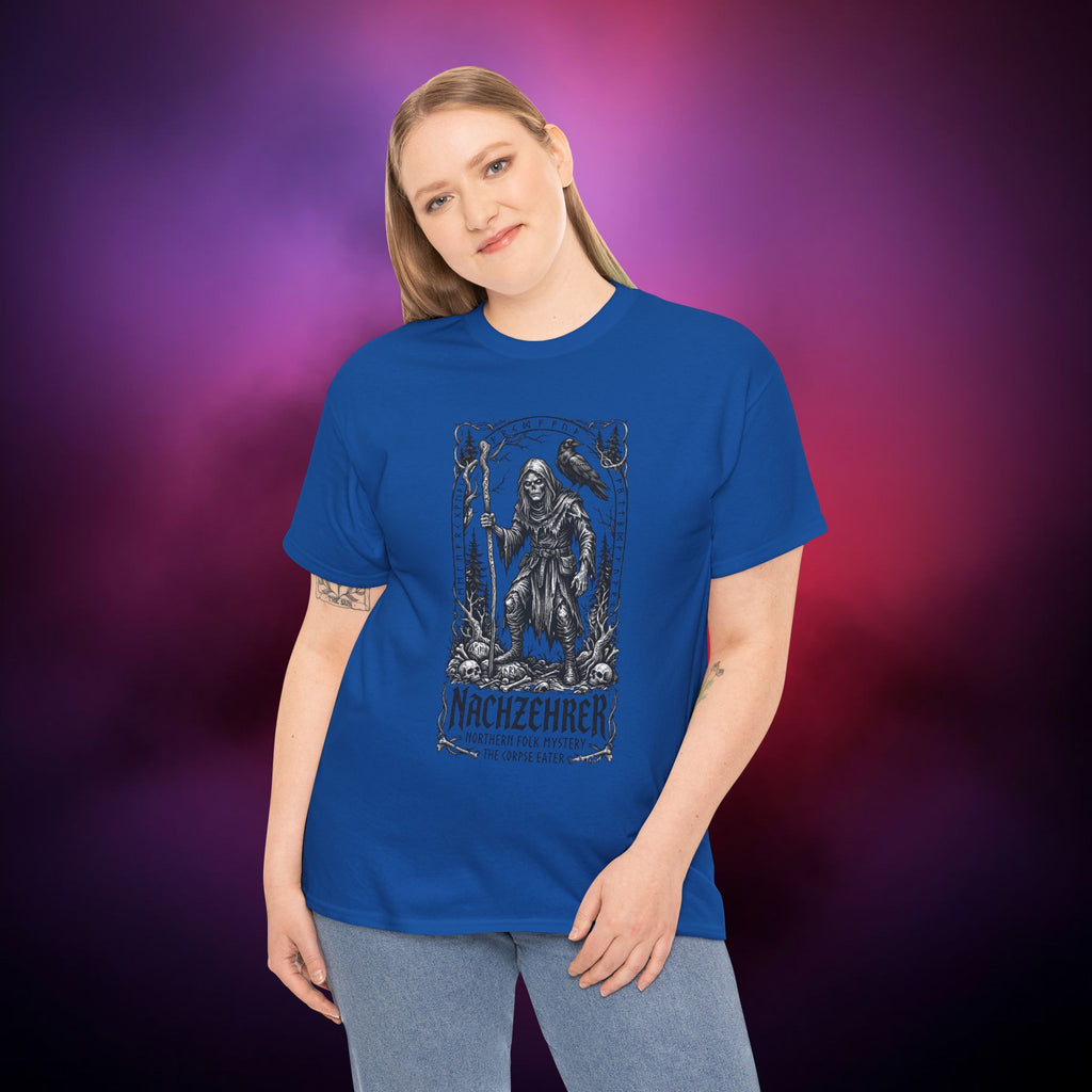 Nachzehrer Horror T‑Shirt – German Folk Undead | Medieval Night Eater Myth