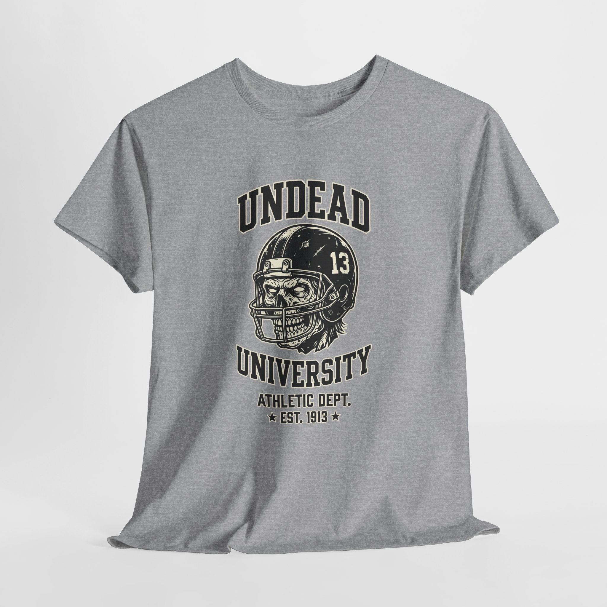Undead University Football T-Shirt — Gothic Football Vintage College Tee