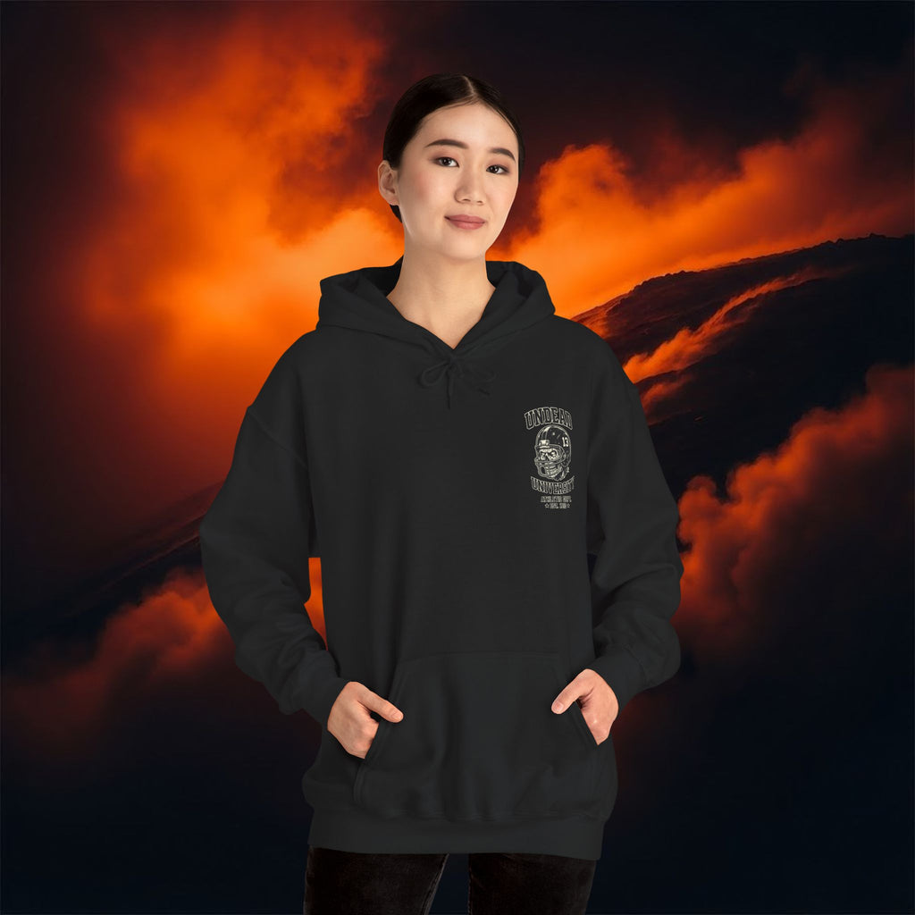 Undead University Hoodie – Vintage Horror College Skull | Athletic Dept 13
