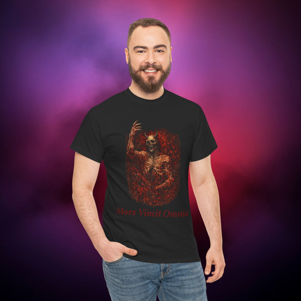 Mors Vincit Omnia T Shirt - Gothic Demon Streetwear