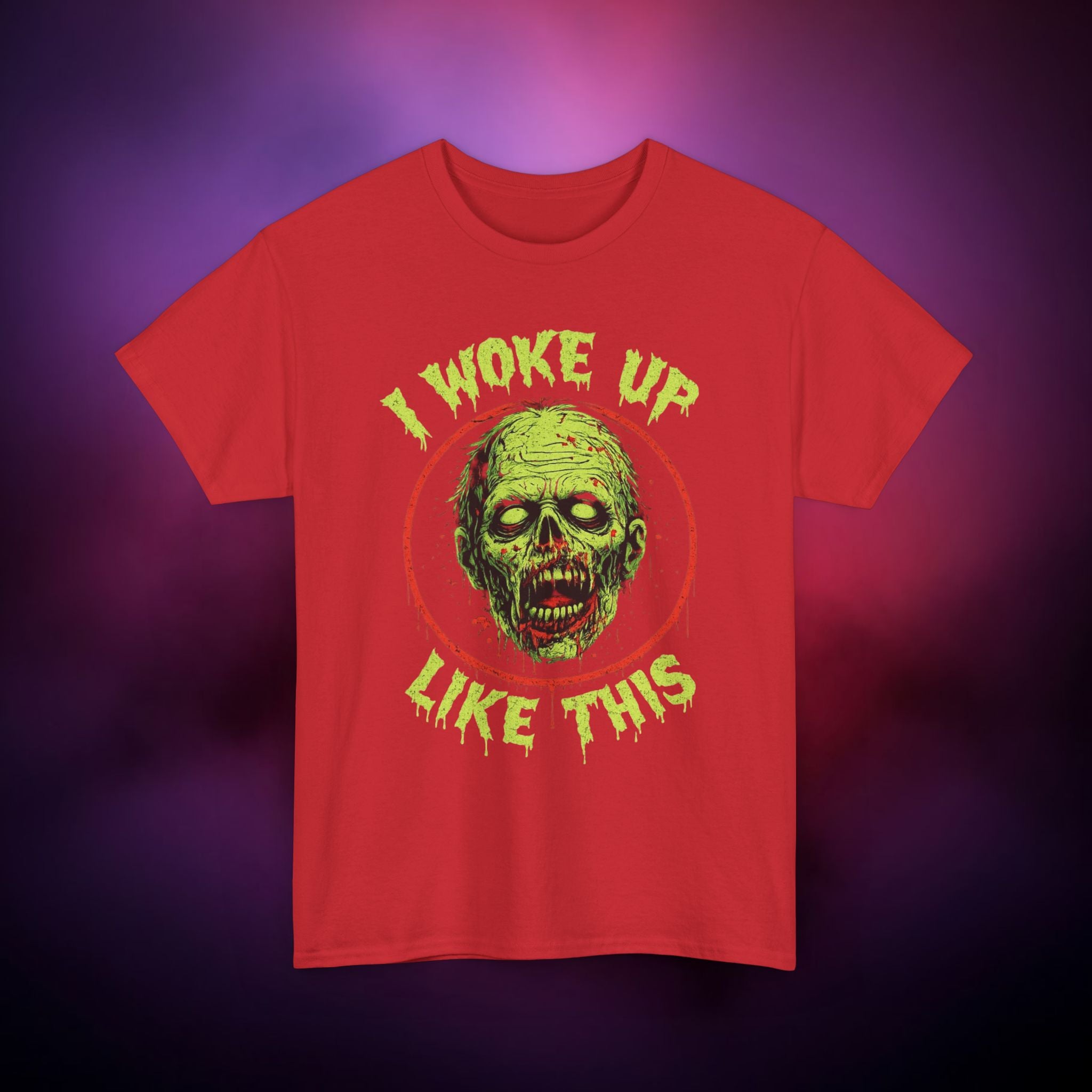I Woke Up Like This Zombie T‑Shirt – Funny Horror Undead Graphic Tee for Zombie Fans
