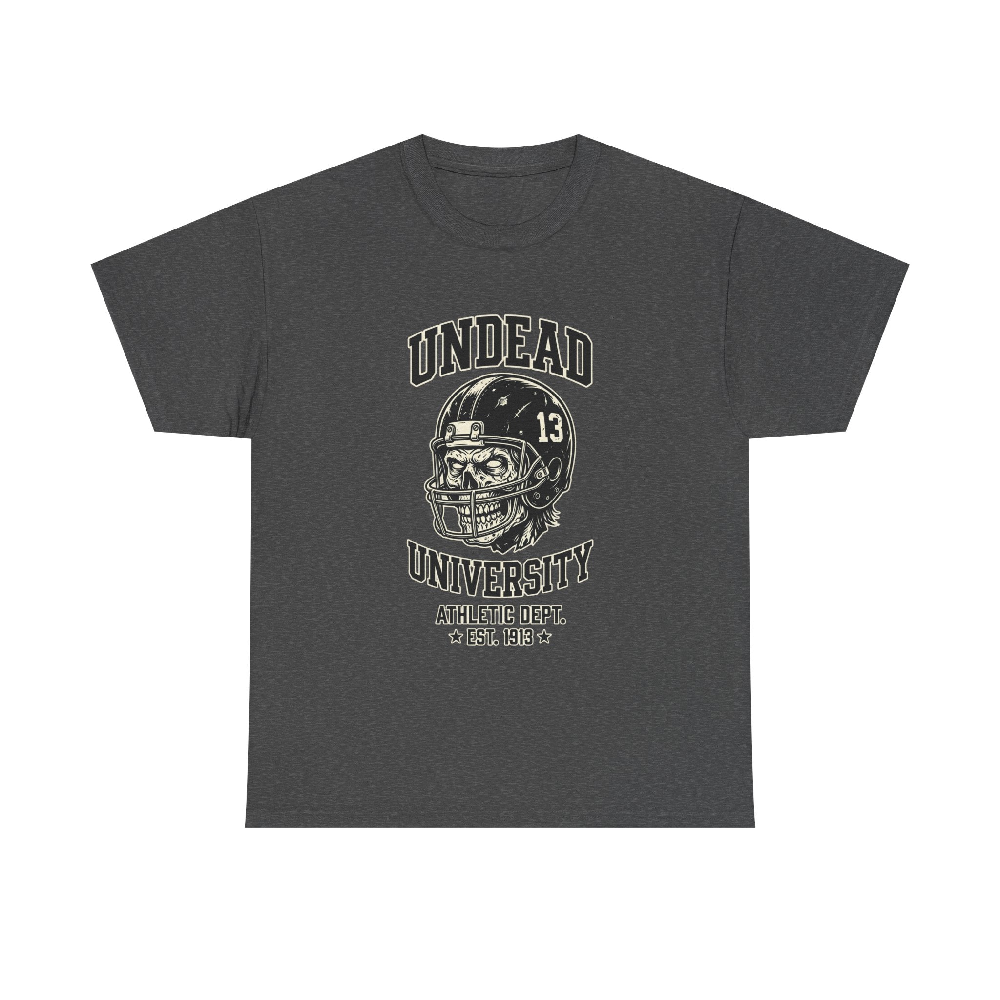 Undead University Football T-Shirt — Gothic Football Vintage College Tee