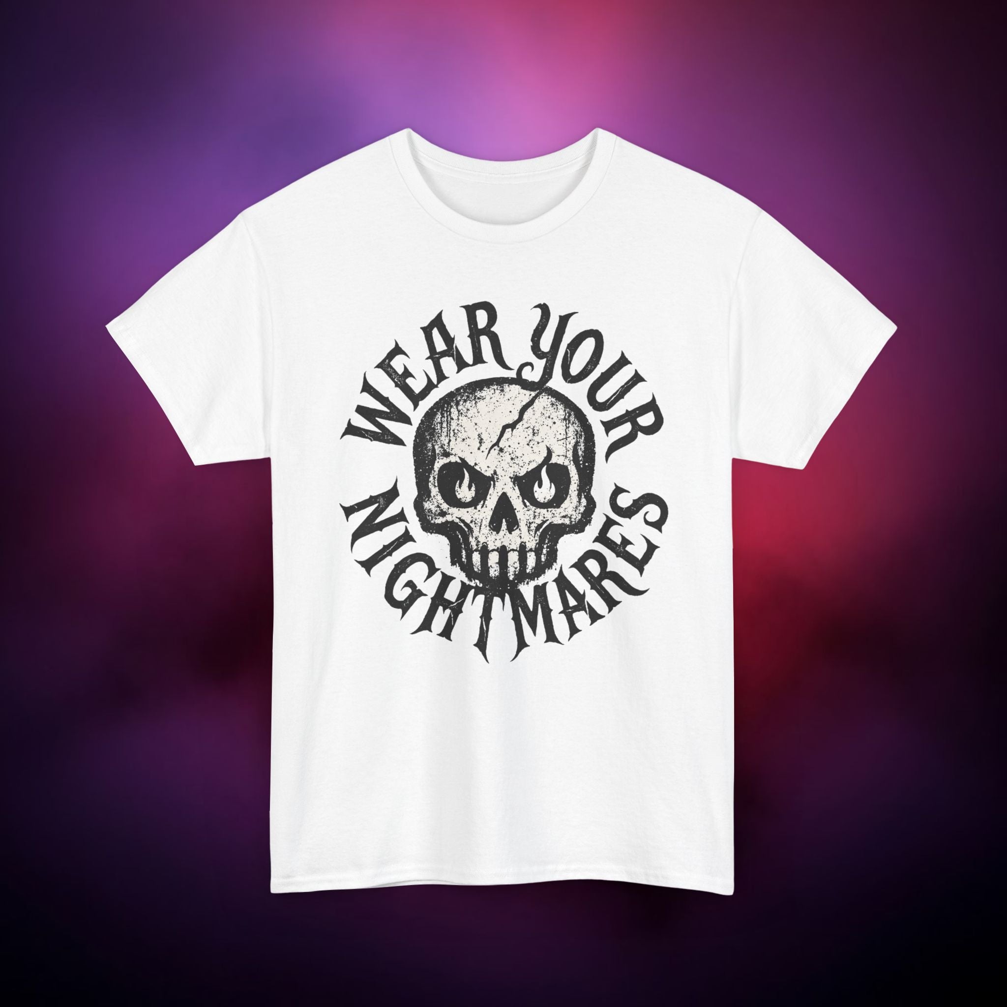 The Skull — Distressed Grunge Skull T-Shirt / Wear your Nightmares