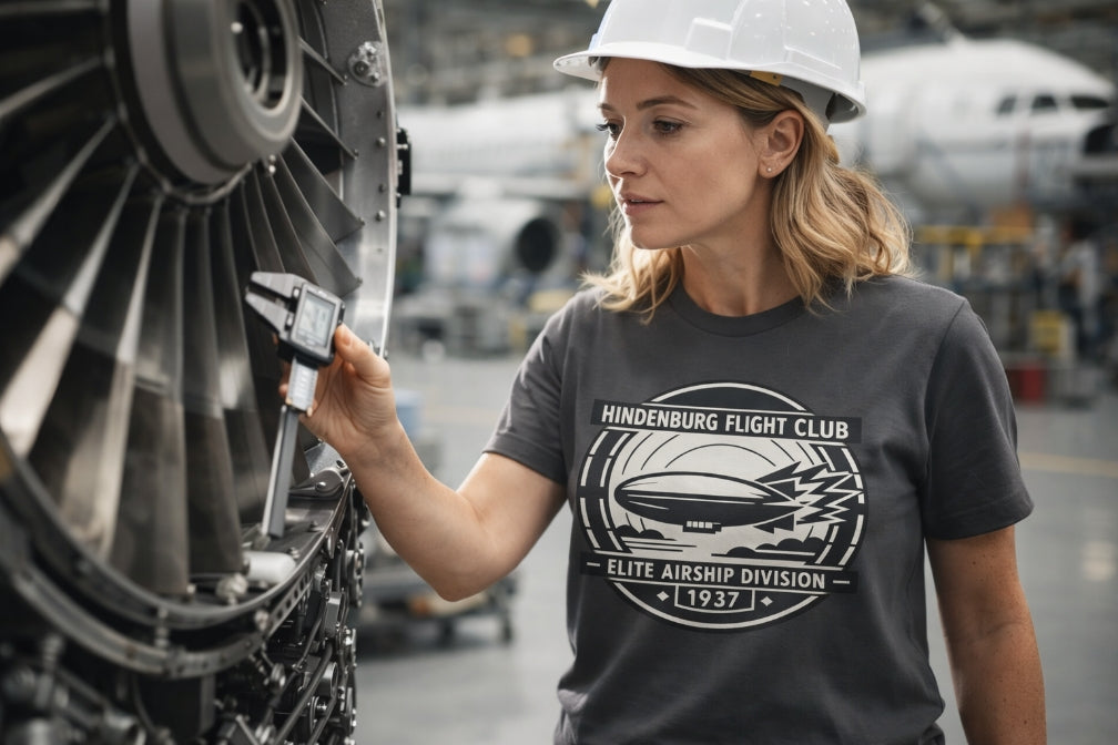 Hindenburg Flight Club T-Shirt – Vintage Airship 1937 Graphic Tee | Zeppelin Disaster Retro Shirt | Aviation History Horror Tee